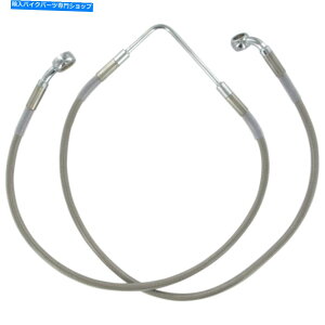 Hoses �h���b�O�X�y�V�����e�B�t�����g�u���[�L���C��FXDB 06-07�X�e�����X�|| 660328 Drag Specialties Front Brake Line FXDB 06-07 Stainless Steel | 660328�y���s�A���i�z