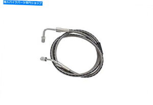 Hoses XeX|43-1/4C`tgu[Lz[XɓKn[[frbh\ Stainless Steel 43-1/4 inch Front Brake Hose fits Harley Davidson