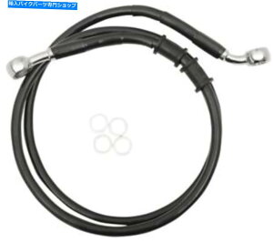 Hoses hbOXyVeBtgu[LCLbgubNAuXgbNOX3300611 Drag Specialties Front Brake Line Kit Black Non-ABS Stock Length #3300611