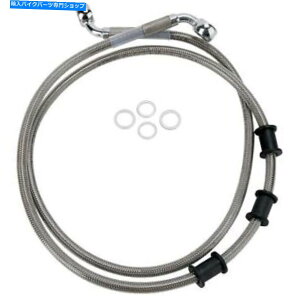 Hoses �h���b�O�X�y�V�����e�B-680219-6-�g���X�e�����X�|�t�����g�u���[�L���C���L�b�g Drag Specialties - 680219-6 - Extended Stainless Steel Front Brake Line Kit