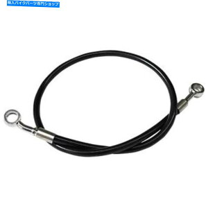 Hoses LA`bp[Y-LA -8400B19B-ubNrj[/XeXґgu[LCCfBAXN[ LA Choppers - LA-8400B19B - Black Vinyl/Stainless Braided Brake Line Indian Scou