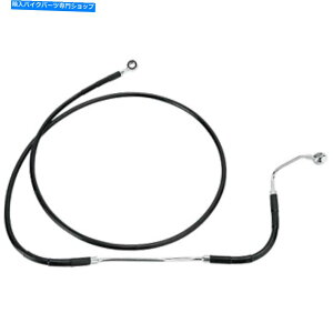 Hoses �h���b�O�X�y�V�����e�B-691182-2LK-�g���X�e�����X�|�t�����g�u���[�L���C���L�b�g�A Drag Specialties - 691182-2BLK - Extended Stainless Steel Front Brake Line Kit,�y���s�A���i�z