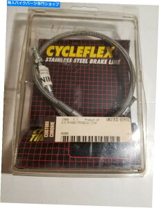 Hoses NOSJX^N12882 CycleFlex 19C`BXeXX`[u[LCOEM 45121-77 NOS Custom Chrome 12882 Cycleflex 19 in. Stainless Steel Brake Line OEM 45121-77