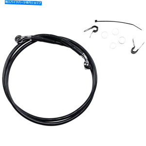 Hoses �h���b�O�X�y�V����+10 �u���[�L���C�� - �t�����g - �u���b�N�r�j�[��-04-10xl | 660310-10BLK Drag Specialties +10 Brake Line - Front - Black Vinyl - 04-10XL | 660310-10BLK�y���s�A���i�z