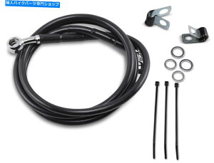 Hoses �h���b�O�v���X8 �u���b�N�r�j�[���t�����g�u���C�N���C���L�b�g�h�b�g�n�[���[�f�r�b�h�\��FX XL 88-03 Drag Plus 8 Black Vinyl Front Brakeline Kit DOT Harley Davidson FX XL 88-03�y���s�A���i�z