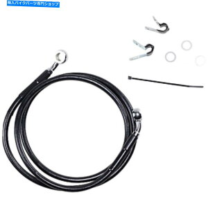 Hoses �h���b�O�X�y�V�����e�B-660310-8BLK-�g���X�e�����X�|�t�����g�u���[�L���C���L�b�g�A Drag Specialties - 660310-8BLK - Extended Stainless Steel Front Brake Line Kit,�y���s�A���i�z