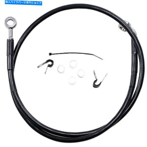 Hoses �h���b�O�X�y�V�����e�B-660313-2BLK-�g���X�e�����X�|�t�����g�u���[�L���C���L�b�g�A Drag Specialties - 660313-2BLK - Extended Stainless Steel Front Brake Line Kit,�y���s�A���i�z