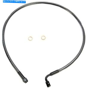 Hoses }OiubNp[fUCi[ABSAbp[u[LC30 "AS47230n[[frbh\ Magnum Black Pearl Designer ABS Upper Brake Line 30" #AS47230 Harley Davidson