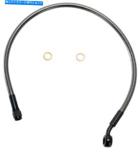 Hoses }OiubNp[fUCi[ABSAbp[u[LC21 "AS47121n[[frbh\ Magnum Black Pearl Designer ABS Upper Brake Line 21" #AS47121 Harley Davidson