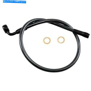 Hoses �}�O�i��-AS478024-�u���b�N�p�[���f�U�C�i�[�V���[�YABS�t�����g�A�b�p�[�u���[�L���C���n�[�� Magnum - AS478024 - Black Pearl Designer Series ABS Front Upper Brake Line Harle�y���s�A���i�z