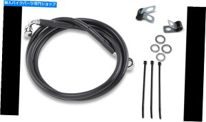 Hoses �h���b�O�X�y�V�����e�B�[�Y�u���[�L���C�� - �t�����g - �u���b�N - +8  - '99 -'07 FXST -1741-2548 Drag Specialties Brake Line - Front - Black - +8 - '99-'07 FXST - 1741-2548�y���s�A���i�z