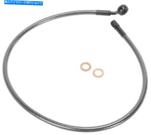 Hoses }OiubNp[fUCi[ABSAbp[u[LC28 "AS47928n[[frbh\ Magnum Black Pearl Designer ABS Upper Brake Line 28" #AS47928 Harley Davidson