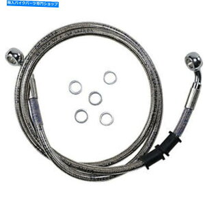 "Hoses 45 1/2 ""�g�������X�e�����X�|�t�����g�u���[�L���C���n�[���[�X�|�[�c�X�^�[FXST 45 1/2 "" Extended Length Stainless Steel Front Brake Line HARLEY SPORTSTER FXST�y���s�A���i�z"