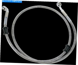 Hoses �h���b�O660330�W�����t�����gS/S�u���[�L���C���L�b�g�N���A Drag 660330 Standard Length Front S/S Brake Line Kit Clear�y���s�A���i�z