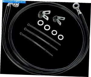Hoses �h���b�O640110-8BLK�g��S/S�t�����g�u���[�L���C���L�b�g49in�B�� Drag 640110-8BLK Extended S/S Front Brake Line Kit 49in. Black�y���s�A���i�z
