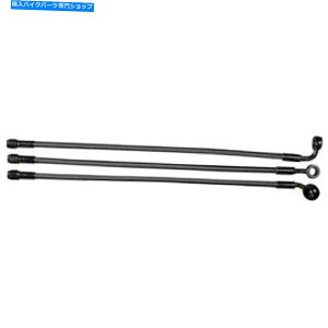 Hoses マグナム-47627-ポリッシュされたステンレスデザイナーシリーズフロントアッパーブレーキライン Magnum - 47627 - Polished Stainless Designer Series Front Upper Brake Line