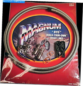 Hoses �}�O�i��BYO�r���h���[�X�h�b�g�V���O���f�B�X�N�u���[�L���C���L�b�g396735A Magnum BYO Build-Your-Own DOT Single Disc Brake Line Kit 396735A�y���s�A���i�z