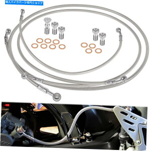 Hoses 1987�N����2006�N�̃��}�n�o���V�[350 YFZ350�̃X�`�[���ґg�t�����g���A�u���[�L���C���L�b�g Steel Braided Front Rear Brake Lines Kit For 1987-2006 Yamaha Banshee 350 YFZ350