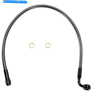 Hoses �}�O�i��-AS47221-�u���b�N�p�[���f�U�C�i�[�V���[�YABS�t�����g�A�b�p�[�u���[�L���C���n�[���[ Magnum - AS47221 - Black Pearl Designer Series ABS Front Upper Brake Line Harley�y���s�A���i�z