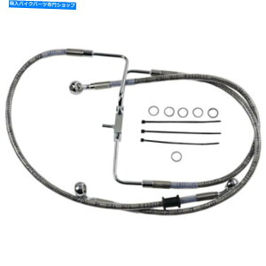 Hoses +6 "35"gґgXeXAbp[u[LCLbgn[[X|[cX^[XL 16+ +6" 35" Extended Braided Stainless Upper Brake Line Kit Harley Sportster XL 16+