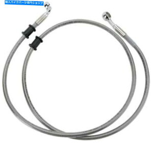 Hoses DSґgu[LCLbgAutg+10 "n[[FXDB_CiXg[g{u08-16 DS Braided Brake Line Kit Non-ABS Front +10" Harley FXDB Dyna Street Bob 08-16