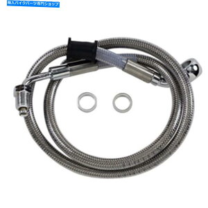 Hoses hbOXyVeB[Yu[LC-18-\tgAC - XeX|+4 "1741-5814 Drag Specialties Brake Line - 18- Softail - Stainless Steel +4" 1741-5814