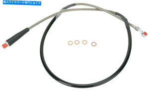 Hoses ���[�X���[�V���O�X�e�����X�|�ґg�u���[�L���C��MS01-1035 Moose Racing Stainless Steel Braided Brake Line MS01-1035
