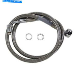 Hoses hbOXyVeB[Yu[LC-18-\tgAC - XeX|+8 "1741-5804 Drag Specialties Brake Line - 18- Softail - Stainless Steel +8" 1741-5804