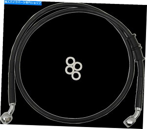 Hoses �h���b�O�v���X4 �u���b�N�r�j�[���t�����g�u���[�L���C���L�b�g�n�[���[�f�r�b�h�\��XL883N 14-18�h�b�g Drag Plus 4 Black Vinyl Front Brake Line Kit Harley Davidson XL883N 14-18 DOT�y���s�A���i�z