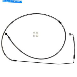 Hoses �}�O�i���u���b�N�p�[���t�����g�u���[�L���C�� - �C���hAS47583 Magnum Black Pearl Front Brake Line - Indian AS47583�y���s�A���i�z