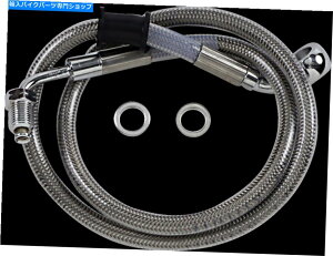 Hoses �h���b�O�X�y�V�����e�B1741-5814�g���X�e�����X�X�`�[���t�����g�u���[�L���C���L�b�g Drag Specialties 1741-5814 Extended Stainless Steel Front Brake Line Kit�y���s�A���i�z