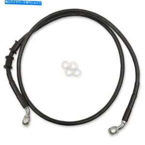 Hoses hbOXyVeBgtgu[LC-XL -Black +8 "| 614766-8BLK Drag Specialties Extended Length Front Brake Line - XL - Black +8" | 614766-8BLK