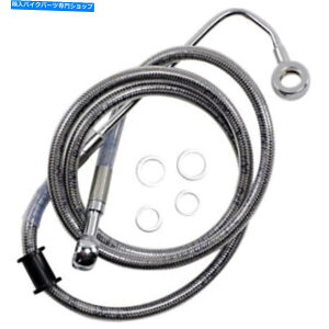 Hoses hbOXyVYu[LC-15-17\tgAC - XeX|+8 "| 618299-8 Drag Specialties Brake Line - 15-17 Softail - Stainless Steel +8" | 618299-8