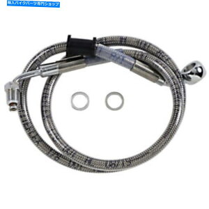 Hoses hbOXyVeB[Yu[LC-18-\tgAC - XeX|+6 "| 618604-6 Drag Specialties Brake Line - 18- Softail - Stainless Steel +6" | 618604-6
