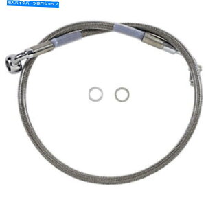 Hoses hbOXyVeB[Yu[LC-18-\tgAC - XeX|+4 "| 618601-4 Drag Specialties Brake Line - 18- Softail - Stainless Steel +4" | 618601-4