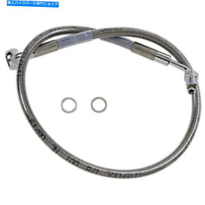 Hoses hbOXyVeB[Yu[LC-18-\tgAC - XeX|+2 "| 618601-2 Drag Specialties Brake Line - 18- Softail - Stainless Steel +2" | 618601-2