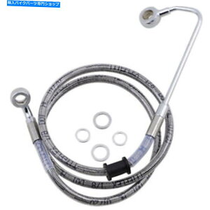 Hoses hbOXyVYu[LC-15-17\tgAC - XeX|+8 "| 618302-8 Drag Specialties Brake Line - 15-17 Softail - Stainless Steel +8" | 618302-8