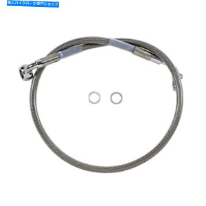 Hoses hbOXyVeB[Yu[LC-18-\tgAC - XeX|+4 "1741-5802 Drag Specialties Brake Line - 18- Softail - Stainless Steel +4" 1741-5802