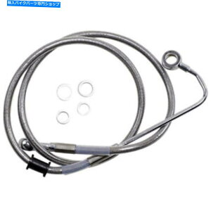 Hoses hbOXyVYu[LC-15-17\tgAC - XeX|+4 "| 618299-4 Drag Specialties Brake Line - 15-17 Softail - Stainless Steel +4" | 618299-4