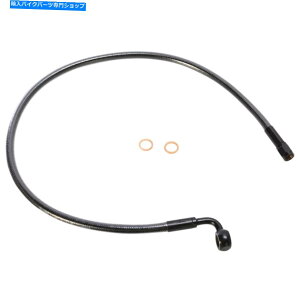 Hoses �}�O�i���u���b�N�p�[���u���[�L���C�� - �t�����g-90/10mm 23 "AS47223 Magnum Black Pearl Brake Line - Front - 90/10mm 23" AS47223