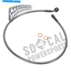 Hoses }OiubNp[fUCi[V[YABStgAbp[u[LC-7/16C`A35DEGB Magnum Black Pearl Designer Series ABS Front Upper Brake Line-7/16in.,35deg.