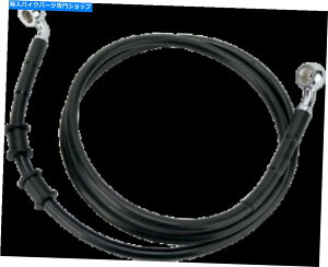 Hoses 1741-2896�g���X�e�����X�|�t�����g�u���[�L���C���L�b�g52 1/8in�B�� 1741-2896 Extended Stainless Steel Front Brake Line Kit 52 1/8in. Black�y���s�A���i�z