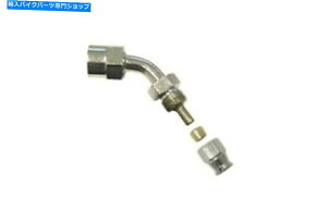 Hoses XCxGh45 'AONIz[X1/8XbhRxbNXi5񂠂j Swivel End 45' Angle Chrome on to Hose & 1/8 Thread Convex (Per 5)