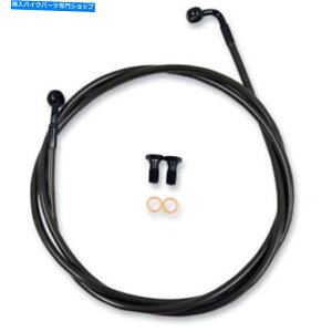 Hoses La Choppers~bhiCgґgu[LCLbg - \tgAC| LA-8130B13M LA Choppers Midnight Braided Brake Line Kit - Softail | LA-8130B13M