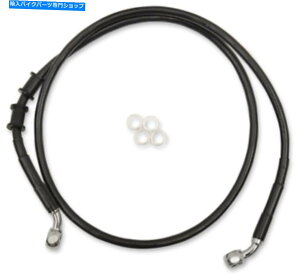 Hoses �h���b�O�X�y�V�����e�B�g���X�e�����X�|�t�����g�u���[�L���C���L�b�g1741-5375 Drag Specialties Extended Stainless Steel Front Brake Line Kit 1741-5375�y���s�A���i�z