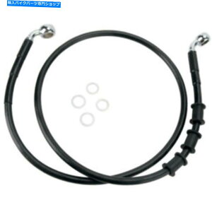Hoses =+2 "43 3/4"gubNrj[Abp[u[LCn[[\tgGC08-14 +2" 43 3/4" Extended Length Black Vinyl Upper Brake Line Harley Softail 08-14