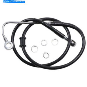 Hoses hbOXyVYu[LC-15-17\tgAC - ubN+2 "| 618299-2BLK Drag Specialties Brake Line - 15-17 Softail - Black +2" | 618299-2BLK
