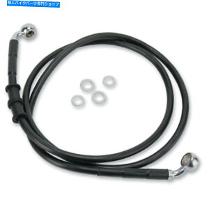 Hoses �h���b�O�X�y�V�����e�B-660323-4BLK-�g���X�e�����X�|�t�����g�u���[�L���C���L�b�g�A Drag Specialties - 660323-4BLK - Extended Stainless Steel Front Brake Line Kit,�y���s�A���i�z