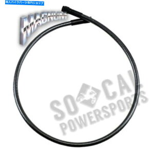 Hoses �}�O�i���u���b�N�p�[��ABS���j�o�[�T���h�b�g�u���[�L���C��-28in�B -AS4528 Magnum Black Pearl ABS Universal DOT Brake Line - 28in. - AS4528�y���s�A���i�z