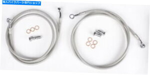 Hoses Streamline UNIV-2F-54ATV���j�o�[�T���ґg�u���[�L���C���L�b�g54 �N���A Streamline UNIV-2F-54 ATV Universal Braided Brake Line Kits 54 Clear�y���s�A���i�z